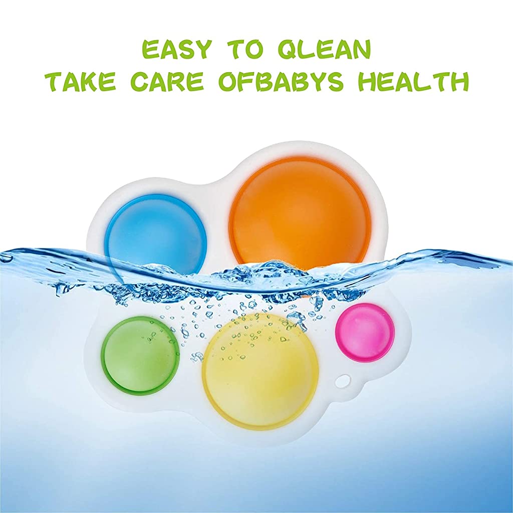 PATPAT Silicone Flipping Board for Toddler Early Educational Fidget Pop, Baby Poking Teething Gadgets for Age 6 Months and up Baby Simple Sensory Dimple (Multicolor) PATPAT Silicone Flipping Board for Toddler Early Educational Fidget Pop, Baby Poking Teething Gadgets for Age 6 Months and up Baby Simple Sensory Dimple (Multicolor)